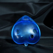 塑膠6孔中音C調透明藍
