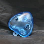 塑膠高音C調陶笛透明藍